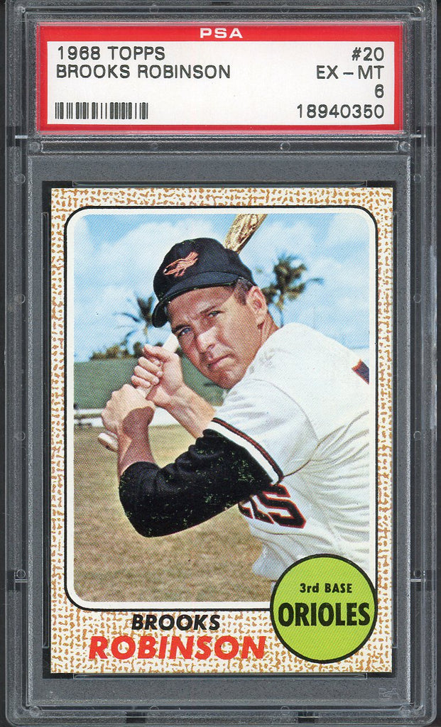 1968 Topps Baseball #020 Brooks Robinson Orioles PSA 6 EX-MT 555001