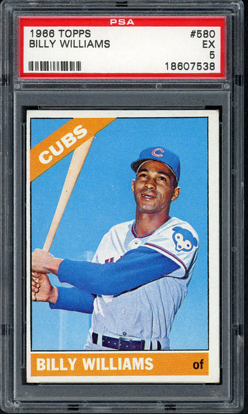 1966 Topps Baseball #580 Billy Williams Cubs PSA 5 EX 555026