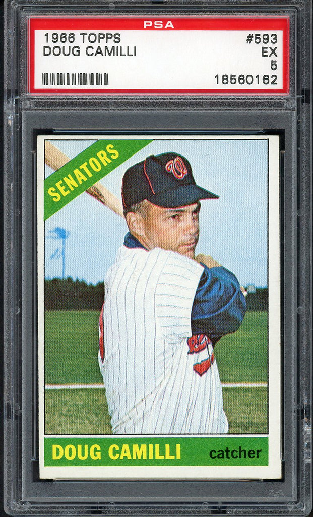 1966 Topps Baseball #593 Doug Camilli Senators PSA 5 EX 555040