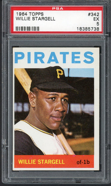 1964 Topps Baseball #342 Willie Stargell Pirates PSA 5 EX 555042