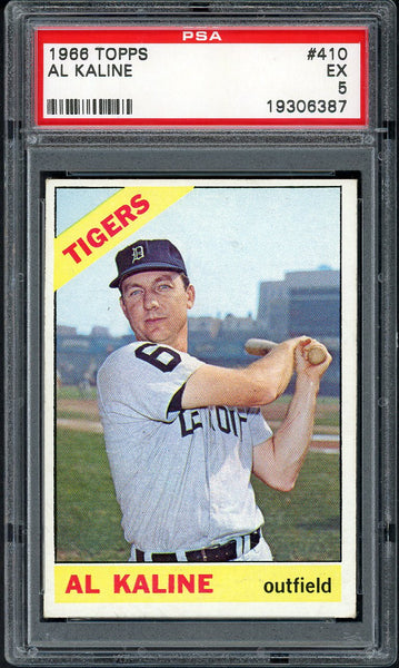 1966 Topps Baseball #410 Al Kaline Tigers PSA 5 EX 555046