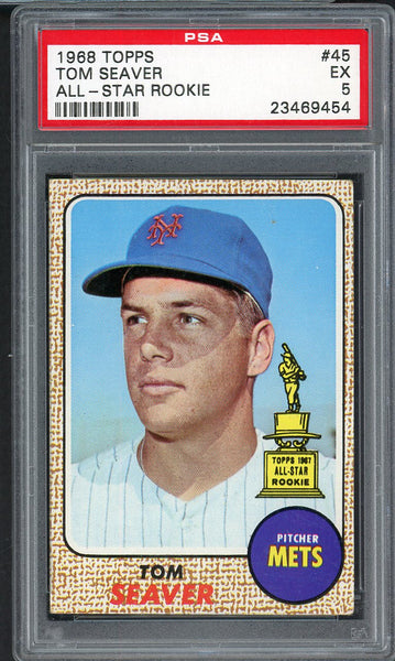 1968 Topps Baseball #045 Tom Seaver Mets PSA 5 EX 555055