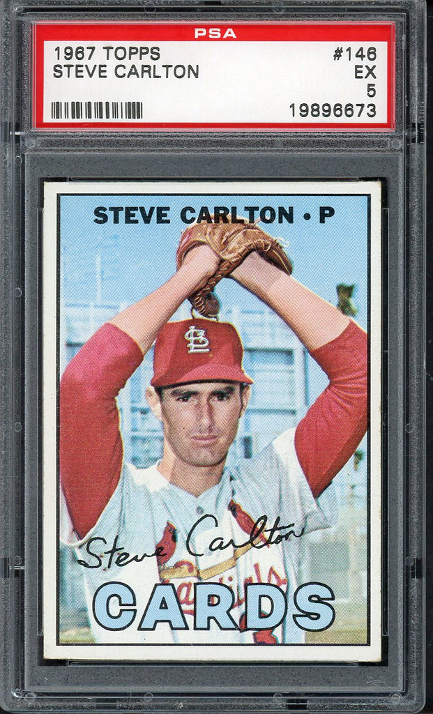 1967 Topps Baseball #146 Steve Carlton Cardinals PSA 5 EX 555056