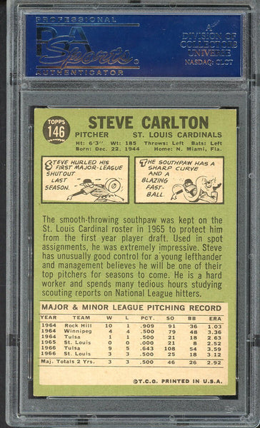 1967 Topps Baseball #146 Steve Carlton Cardinals PSA 5 EX 555056