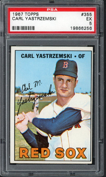 1967 Topps Baseball #355 Carl Yastrzemski Red Sox PSA 5 EX 555058