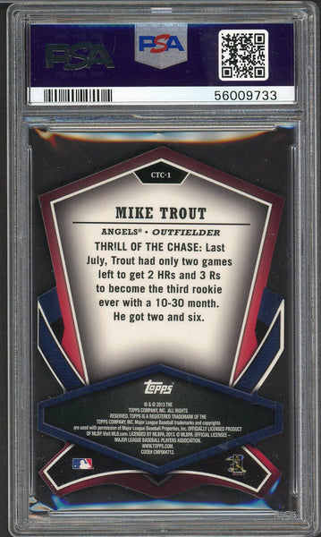 2013 Topps Cut To The Chase #CTC1 Mike Trout Angels PSA 9 MINT 555059