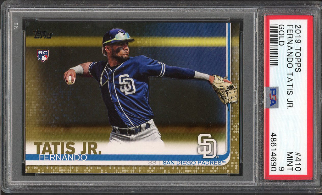 2019 Topps #419 Fernando Tatis Jr Padres PSA 9 MINT Gold 555072