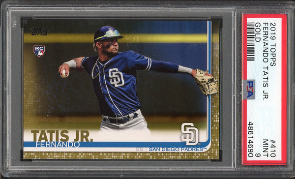 2019 Topps #419 Fernando Tatis Jr Padres PSA 9 MINT Gold 555072