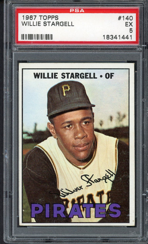 1967 Topps Baseball #140 Willie Stargell Pirates PSA 5 EX 555096
