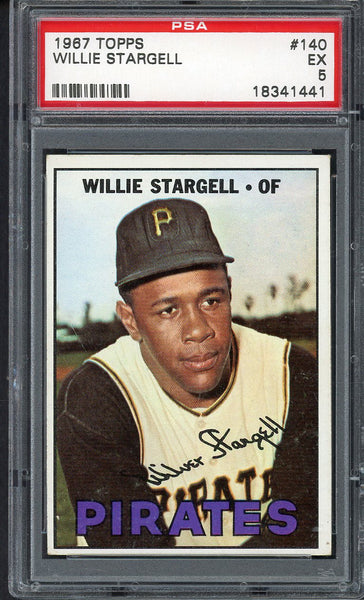 1967 Topps Baseball #140 Willie Stargell Pirates PSA 5 EX 555096