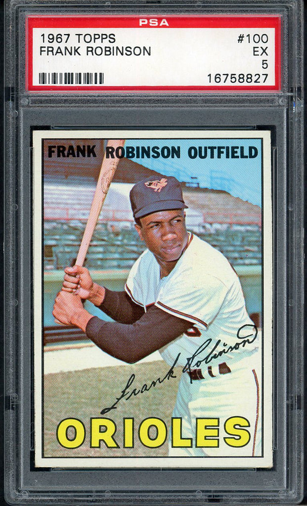 1967 Topps Baseball #100 Frank Robinson Orioles PSA 5 EX 555097