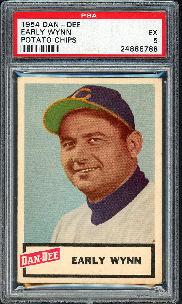 1954 Dan Dee Early Wynn Indians PSA 5 EX 555102