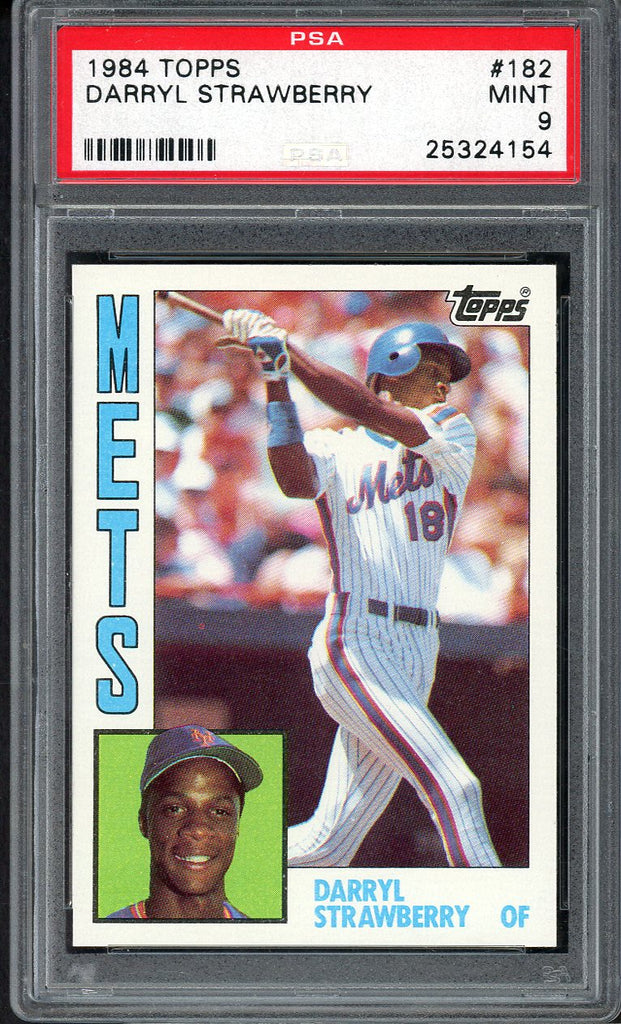 1984 Topps #182 Darryl Strawberry Mets PSA 9 MINT 555104