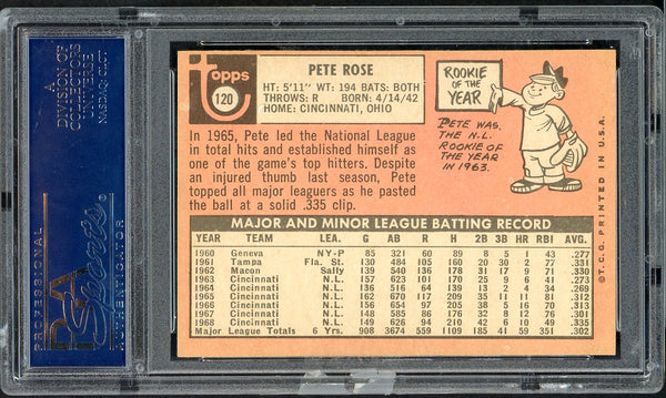 1969 Topps Baseball #120 Pete Rose Reds PSA 5 EX 555119
