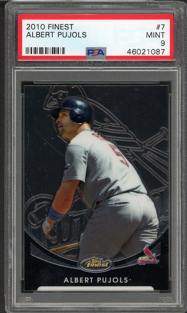 2010 Finest #007 Albert Pujols Cardinals PSA 9 MINT 555135