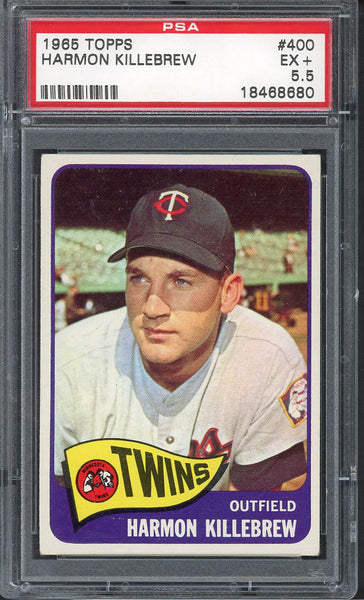 1965 Topps Baseball #400 Harmon Killebrew Twins PSA 5.5 EX+ 555148