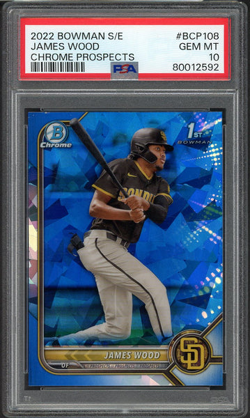 2022 Bowman SE Chrome #BCP108 James Wood Padres PSA 10 GEM MINT 555158