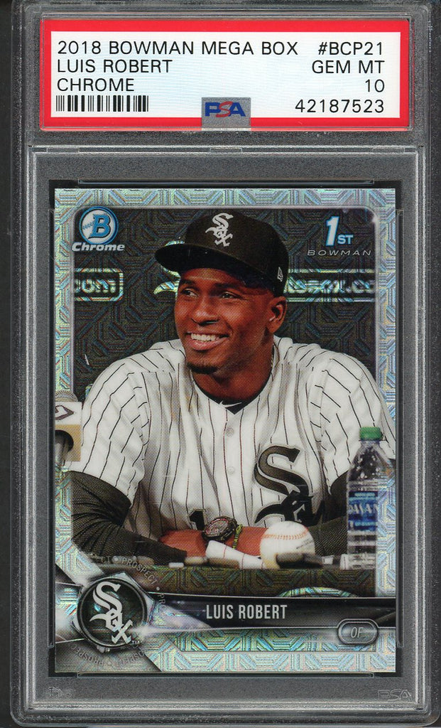 2018 Bowman Chrome Prospects #021 Luis Robert White Sox PSA 10 GEM MINT Mega 555173