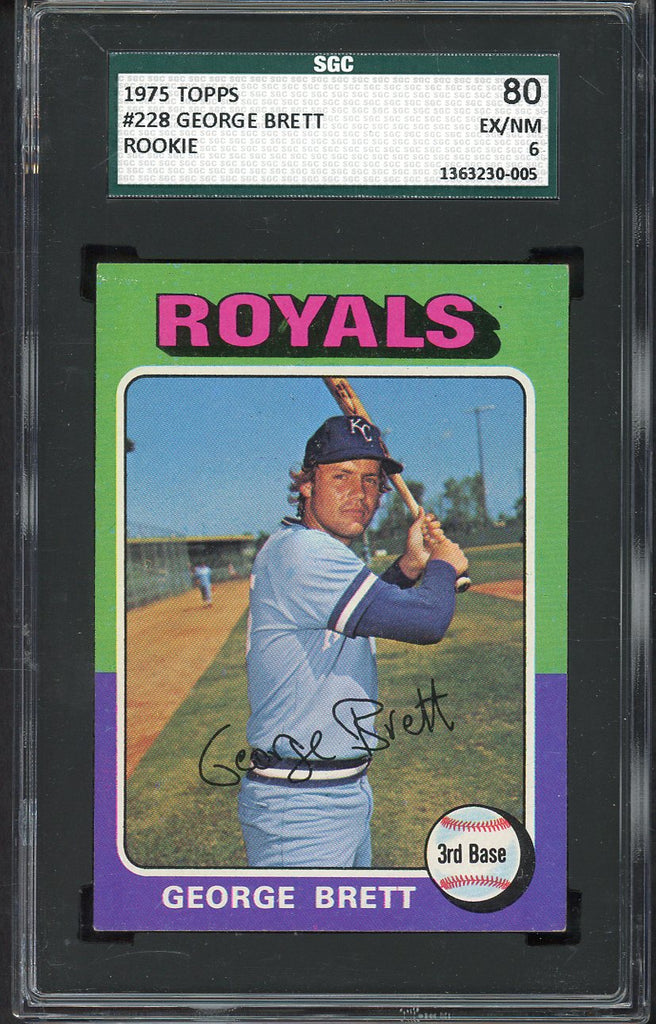 1975 Topps Baseball #228 George Brett Royals SGC 6 EX-MT 555204