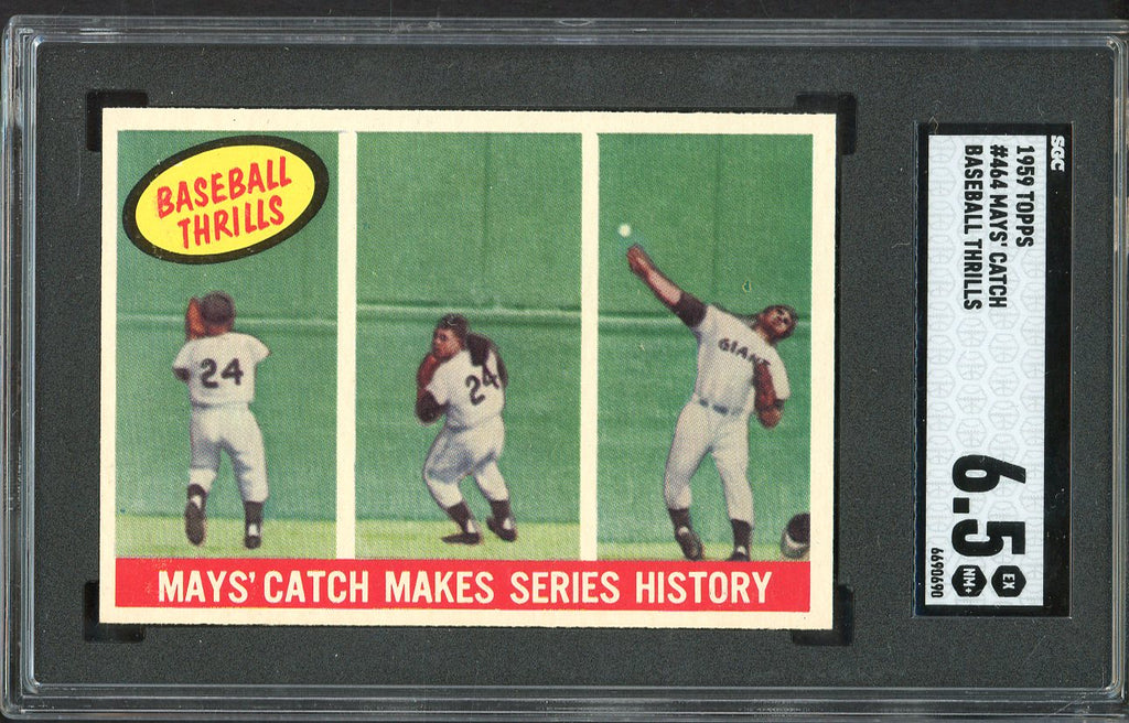 1959 Topps Baseball #464 Willie Mays IA Giants SGC 6.5 EX-MT+ 555208