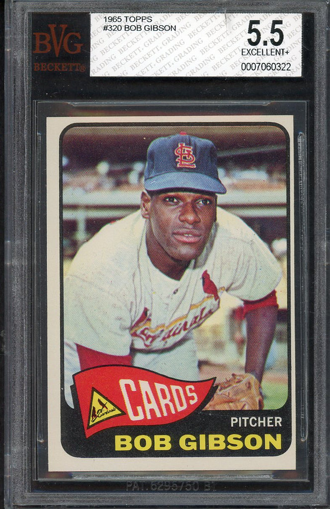 1965 Topps Baseball #320 Bob Gibson Cardinals BVG 5.5 EX+ 555268