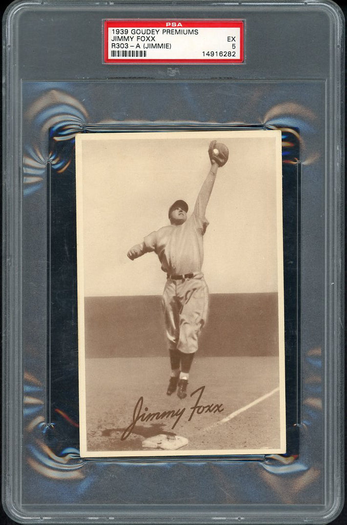 1939 R303A Goudey Premium Jimmy Foxx Red Sox PSA 5 EX 555276