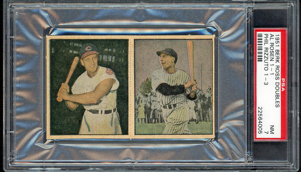 1951 Berk Ross Panel Al Rosen Phil Rizzuto PSA 7 NM 555282