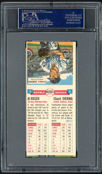 1955 Topps Baseball Double Headers #001 Al Rosen Indians PSA 5 EX 555291