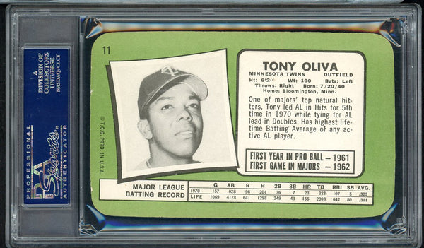 1971 Topps Baseball Supers #011 Tony Oliva Twins PSA 7 NM 555295