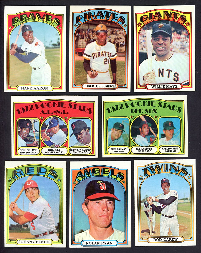 1972 Topps Baseball Complete Set EX-MT/NR-MT Ryan Clemente Mays 555310
