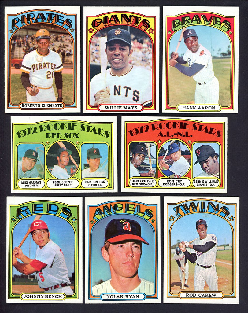 1972 Topps Baseball Complete Set NR-MT Clemente Ryan Mays Aaron 555311