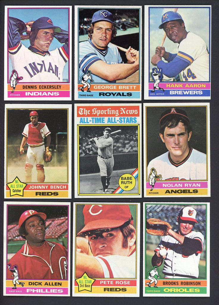 1976 Topps Baseball Complete Set EX-MT/NR-MT Eckersley Brett 555315