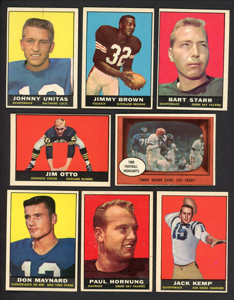 1961 Topps Football Complete Set EX-MT Brown Unitas Maynard 555330