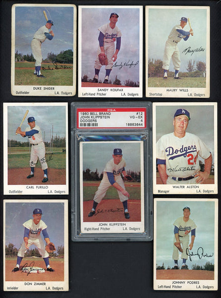 1960 Bell Brand Dodgers Complete Set Mid Grade Koufax Snider 555338