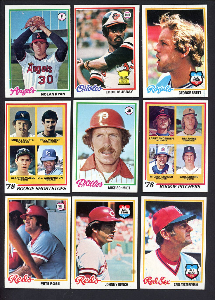 1978 Topps Baseball Complete Set EX-MT Murray Molitor Ryan 555343