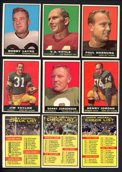 1961 Topps Football Complete Set EX-MT Brown Unitas Starr 555351