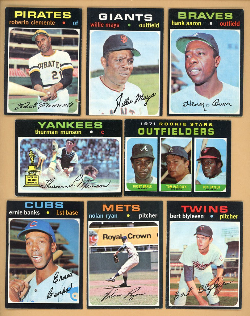 1971 Topps Baseball Complete Set VG-EX/EX Clemente Mays Aaron 555366