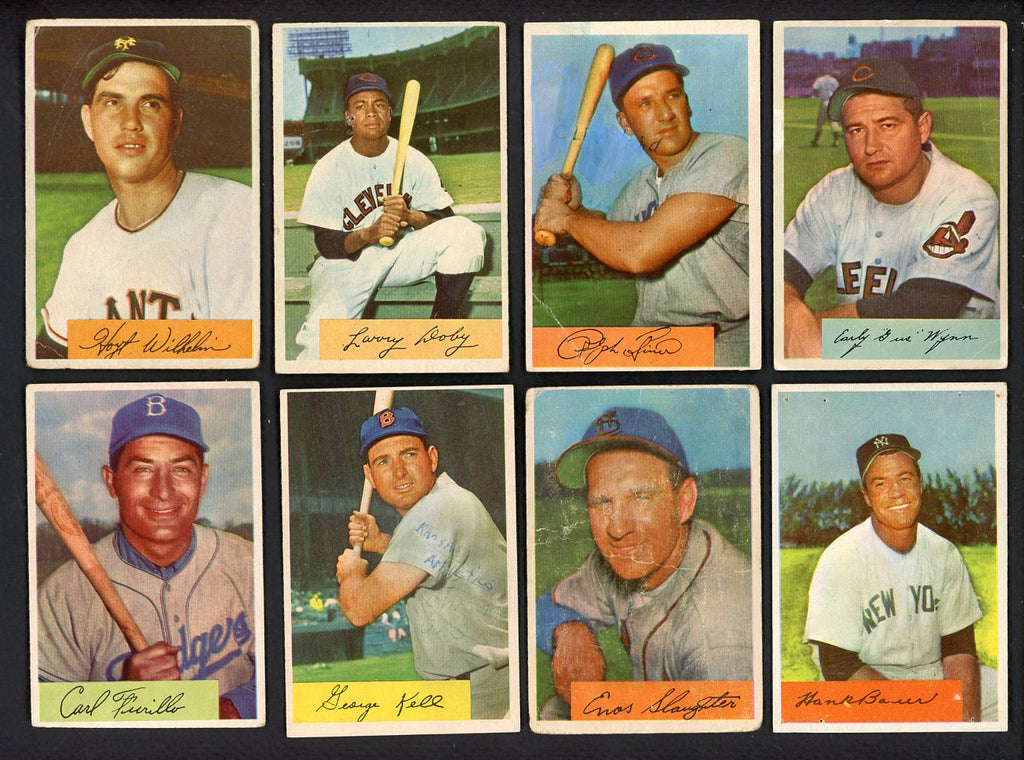 1954 Bowman Set Lot 70 Diff Bargain Grade Doby Kiner Wilhelm 555401