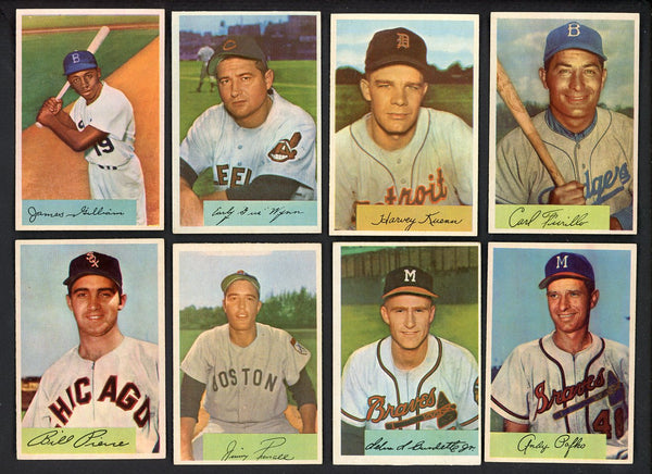 1954 Bowman Set Lot 90 Diff EX-MT Wynn Kuenn Furillo Gilliam 555404