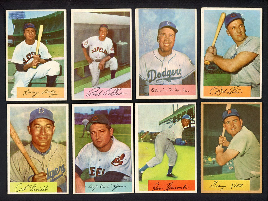1954 Bowman Set Lot 86 Diff VG-EX Feller Snider Doby Kiner 555405