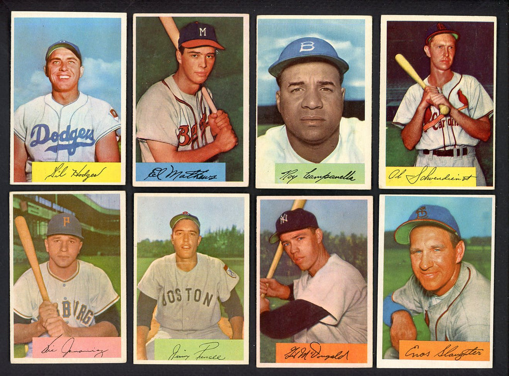 1954 Bowman Set Lot 80 Diff VG-EX Mathews Campanella Hodges 555406