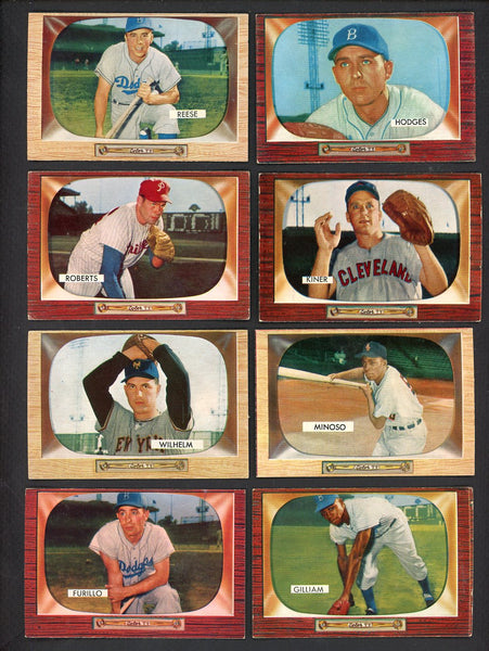 1955 Bowman Set Lot 81 Diff VG-EX Reese Roberts Hodges Kiner 555416