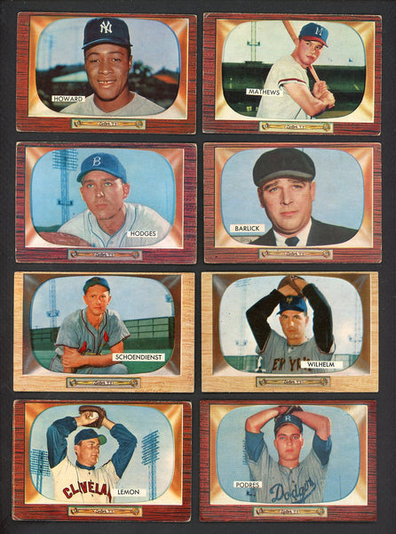 1955 Bowman Set Lot 81 Diff VG Mathews Howard Hodges Wilhelm 555419