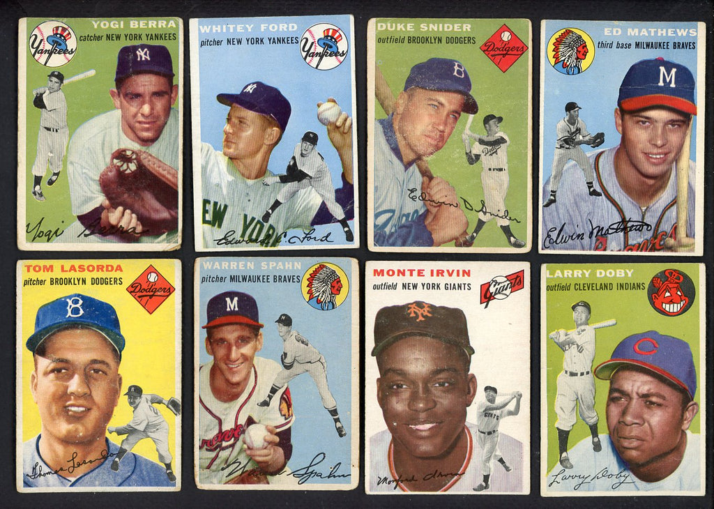 1954 Topps Set Lot 161 Diff Bargain Grade Berra Ford Snider Spahn 555428