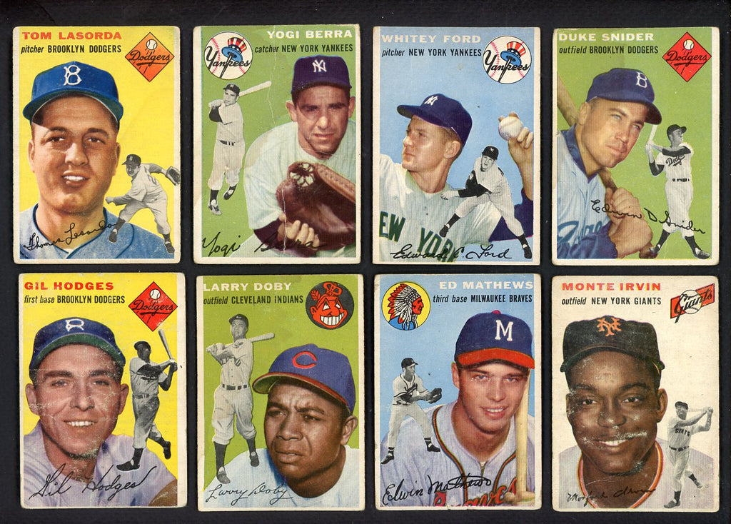 1954 Topps Set Lot 159 Diff Bargain Grade Ford Berra Lasorda 555429