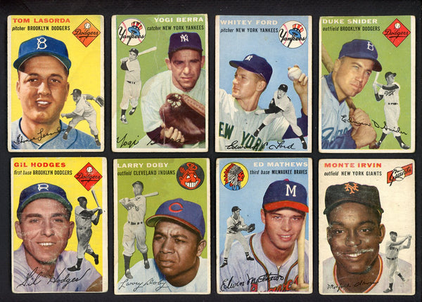 1954 Topps Set Lot 159 Diff Bargain Grade Ford Berra Lasorda 555429
