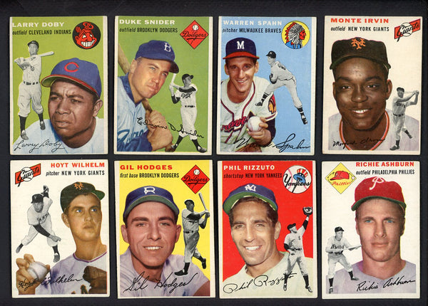 1954 Topps Set Lot 139 Diff VG-EX Spahn Snider Rizzuto Doby 555430