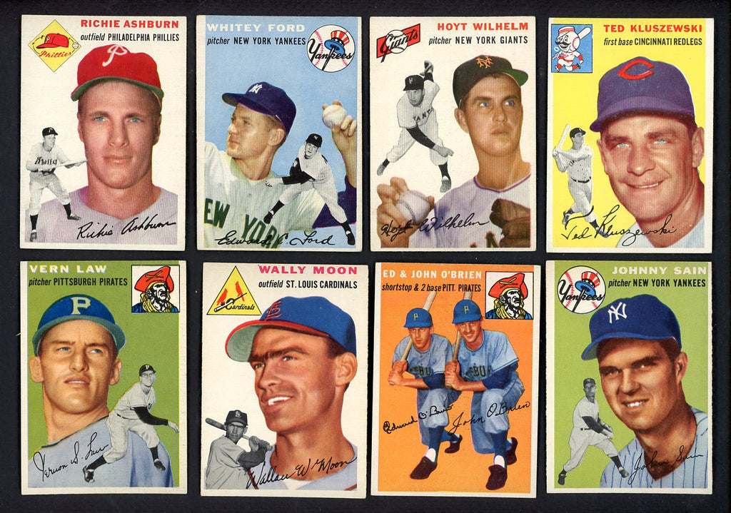 1954 Topps Set Lot 116 Diff EX Ford Wilhelm Ashburn Kluszewski 555439