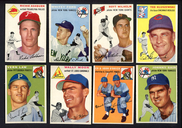 1954 Topps Set Lot 116 Diff EX Ford Wilhelm Ashburn Kluszewski 555439