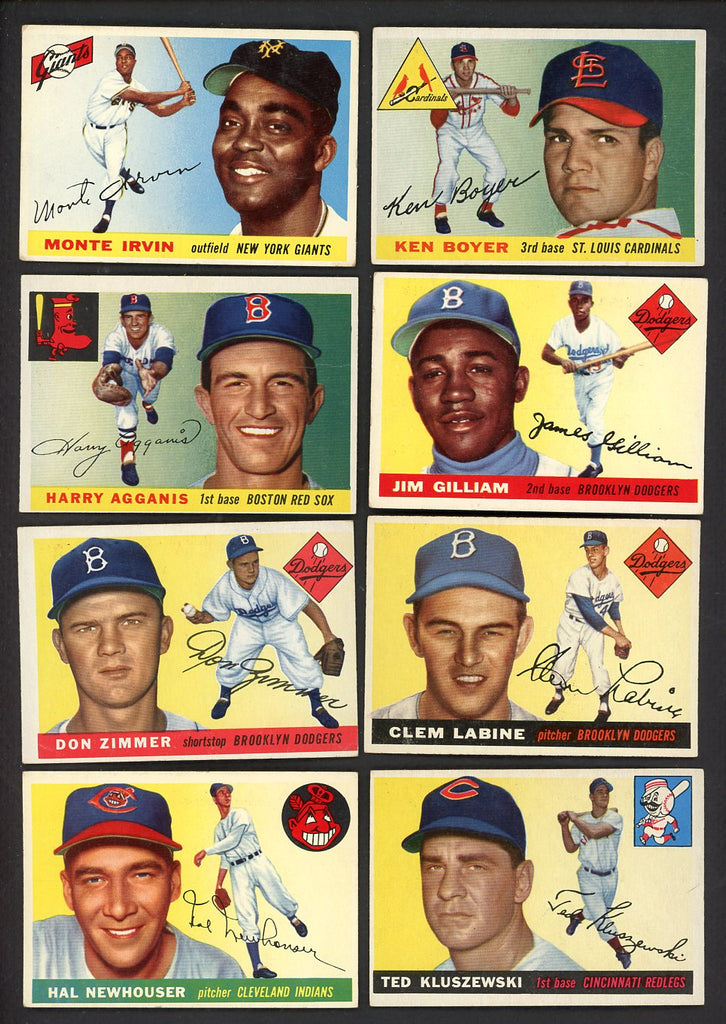 1955 Topps Set Lot 83 Diff VG Boyer Gilliam Zimmer Agganis 555442